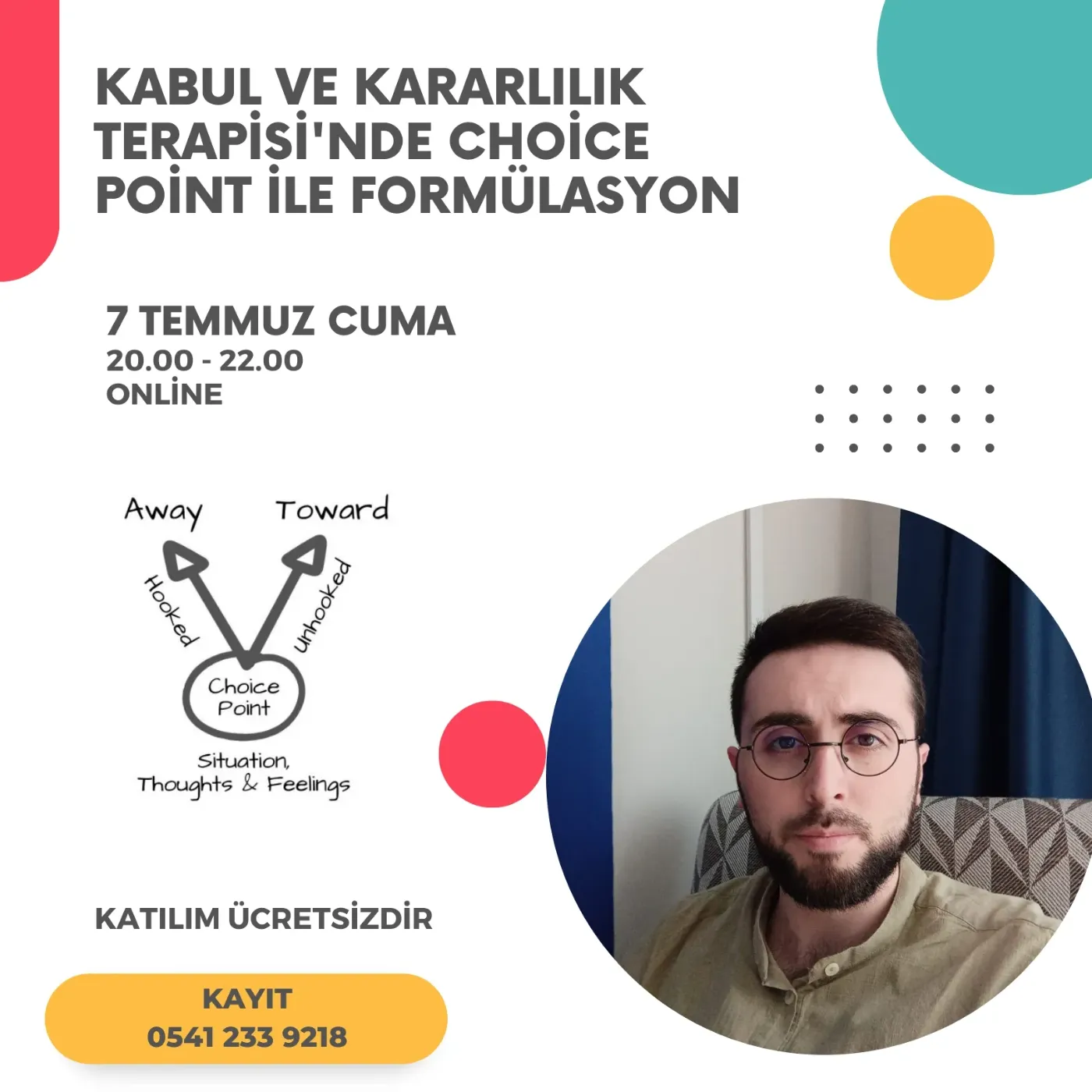 Kabul ve Kararlılık Terapisi'nde Choice Point ile Formülasyon afişi